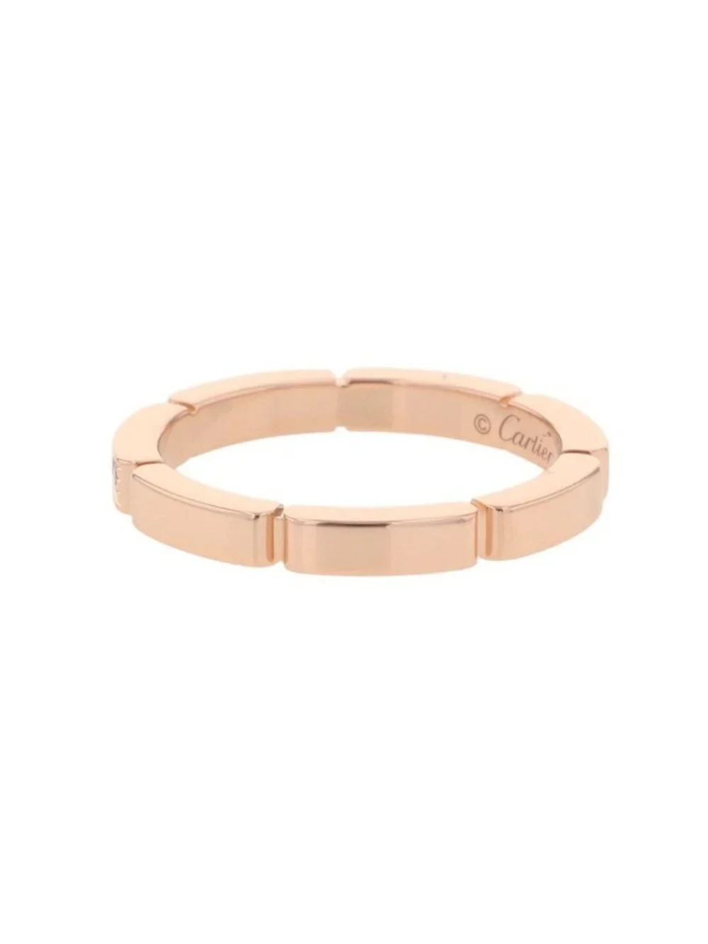 Cartier Ring Maillon Panthere Wedding Diamond Total 18k Pink Gold